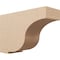 Ekena Millwork 10"W x 30"D x 20"H Classic Van Buren Rough Cedar Woodgrain TimberThane Corbel, Primed Tan CORUR10X30X20VANRCPR - alternate 1